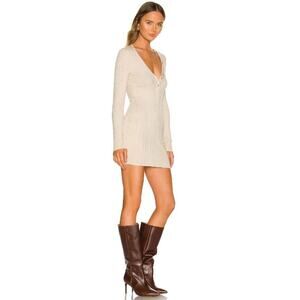All the Ways Clover Mini Dress Cream Small